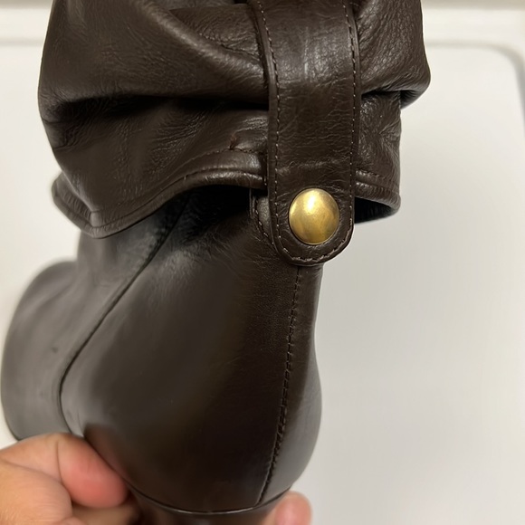 Coach calf height pull on boots with inside zip size 6.5. New never worn - Picture 7 of 11